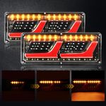 2x LED DYNAMIC TRUCK REAR TAIL LIGHT CARAVAN UTE TRAILER UTE INDICATOR LAMP 12V