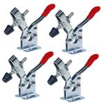 4X Toggle Clamp Hand Tool 201B-Upgrade Horizontal Clamp Antislip Quick