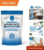1 Kg Epsom Salts - 100% Natural Fragrance Free for Stress Relief and Relaxation