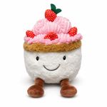 Cute 30cm Strawberry Cupcake Plush Toy, Ultra Soft Cuddly Gift For Kids