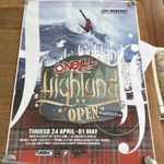 O’Neill Highland Open Retro Surf Poster Great Condition