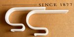 Balmoral Kensington Coach Built Pram Plastic Bag Hooks x2 White for Silver Cross