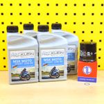 Suzuki GSX 600 88-06 Oil Change Set Oil Filter MEIWA MSK Moto Sport 10W40