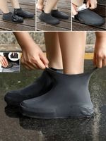Silicone Waterproof Shoe Covers Reusable Non-Slip Rain Overshoes Protectors