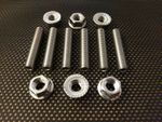 Triumph stainless steel exhaust header studs and flange nuts manifold downpipes