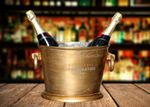 Alfred Gratien Large Vintage Oval Champagne Wine Ice Cooler Silver Bucket