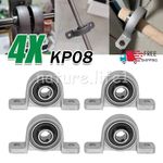 4 pcs KP08 Vertical Pillow Block Bearings 8mm Inner Diameter for 3D Printers New
