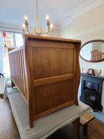 John Lewis & Partners Martha Sleigh Cotbed, Antique (New Other)
