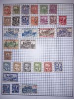 Tunisia Early Stamps Collection Page incl Overprints & 5F Values