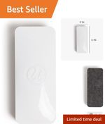 Compact Magnetic Whiteboard Eraser with  Felt - 5x12.7 cm Essential