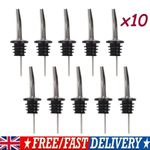 10* Stainless Steel Bottle Spouts Oil Wine Liquor Pourer Dispenser Pour Stopper