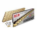 DID SUPER HEAVY DUTY X-RING GOLD MOTORCYCLE DRIVE CHAIN 520 ZVMX 120 L LINKS