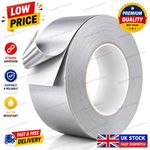 ALUMINIUM FOIL TAPE SILVER SELF ADHESIVE HIGH PERFORMANCE 50M
