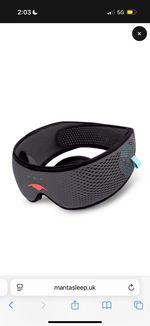 BRAND NEW Manta Sleep Sound Mask - Built in Bluetooth headphones - 100% Blackout