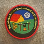 Bramhope Scout Campsite Activity Centre Cubs Embroidered Patch Badge Red Border