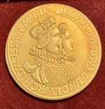 1626 Austria Tirol Archduke Leopold and Claudia of Medici Historical Token 6Duc