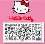 Kitty Stainless Steel With Plastic Base Nail Stamping Plate