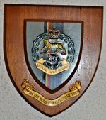 1st Battalion Royal Hampshire Regiment regimental mess wall plaque shield crest