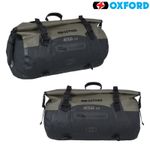 Oxford Aqua T-50 Khaki Black Roll Bag 50L Waterproof Luggage Motorcycle Tail