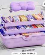 Multi-layer Hairpin Organizer Cute Girl Jewelry  Box27.5x14.5cm