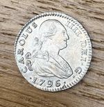 Spain 1 Real 1796 M_MF In Exceptional Condition .Borderline UNC And Lustrous