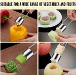 Stainless Steel Fruit & Vegetable Corer Apple Pepper Tomato Core Remover Tool