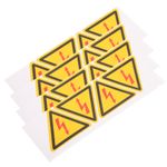 4 Pcs Electric Shock Warning Sticker Electrical Safety Sign Signs