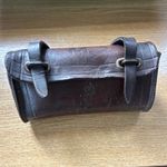 Matchless Cycle Saddle Bag Leather with Logo Embossed Vintage Brown