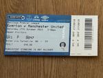TICKET 2015/16 Everton v Manchester United League - Blue Man Utd End COMPLETE