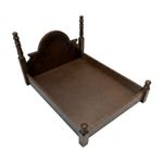 Solid Wood Feline Bed Luxury Look Pet Furniture Sturdy Construction for Cats