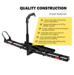 500LBS Steel Motorcycle Scooter Dirtbike Carrier Hauler Hitch Mount Rack Ram