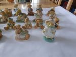 Cherished Teddies Porcelain Bears Bundle of 25 . Preloved Decorative Assortment.