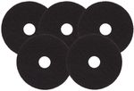 11in Black Floor Stripping Scrubbing & Cleaning Pads x5 51cm 11"