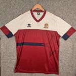 Wigan Warriors Rugby League Shirt Errea Mens XXL Maroon White Training Jersey