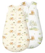 Yukkidds baby sleeping bag 1.5 tog cotton sleep sack 18-24 months beige elephant