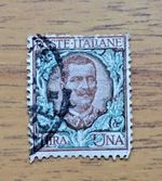 Italy 1901 Una Lira  Used Stamp. Free UK Postage
