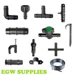 13mm Tee Elbow Hose Fittings Garden Irrigation Pipe Connector Antelco