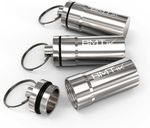 Portable Pocket Ashtray with Lid (Raw Non Vintage Metal Ashtray) 3 Pack