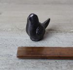 Antique Cast Iron Wren Ornament - Indoor Bird Accessory
