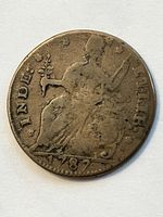 1787 Connecticut Colonial Copper Coin Very Good Details Free Shipping USA