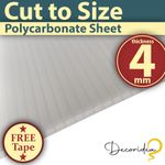 Britshield 4mm Opal Polycarbonate Roofing Sheet - UV Protection - Cut to Size