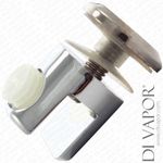 Di Vapor (R) 6mm to 8mm Floating Shelf Clamp Support Clip Bracket - Zinc Chrome
