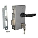 Weld In Gate Lock Double Throw Sashlock To Suit 30x30mm Box Section Free Handles