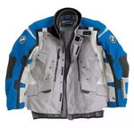 BMW Motorrad Motorcycle Jacket Adventure Touring Riding Gear Blue Grey Mens