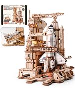 ROKR 3D Puzzle Space Shuttle Moving Rocket Launch Tower DIY Craft Kit Toys Gifts