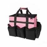 Cleaning Supplies Organizer with Wheels Portable Cleaning Bag with Trolley