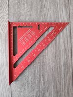 7" Red Roofing Square Aluminium Alloy Rafter Triangle Angle Guide Metric cm 🔴