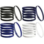 Non Slip Elastic Sport Headbands Pack of 6 Slim Band Hairband for Women and Men