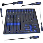 US PRO TOOLS 18pc Hook Pick And Scraper Master Set In EVA Foam Tray