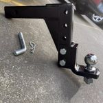 10" Drop Trailer Hitch Ball Mount with Pin Lock 2 inch Tube VW Amarok 2010–2022